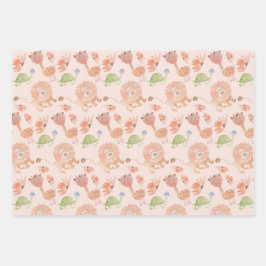 ベビーキリン水カラーハンド絵を描 ラッピングペーパーシート