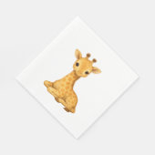 ベビーキリン水彩プリント-子供部屋ウォールアートO スタンダードランチョンナプキン (角)