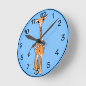 ベビーキリン水彩 ラウンド壁時計 (傾斜)