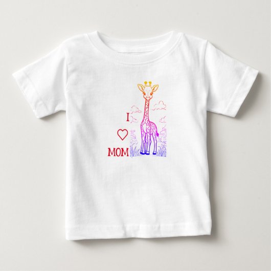 ベビーキリン着色本Tシャツ（幼児用） ベビーTシャツ (正面)