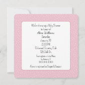 ベビーキリン花の赤ちゃんシャワー 招待状 (裏面)