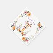 ベビーキリン花ガールズバースデーパーティー スタンダードカクテルナプキン (角)