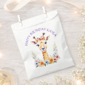 ベビーキリン花ガールズバースデーパーティー フェイバーバッグ (クリップ留めされた状態)