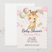 ベビーキリン赤ちゃんシャワー招待状 招待状 (正面/裏面)