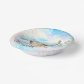 ベビーキリン雲の赤ちゃんシャワー ペーパーボウル (傾斜あり)