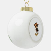 ベビーキリンinスチームパンク漫画スタイルクラシックT- セラミックボールオーナメント (左)