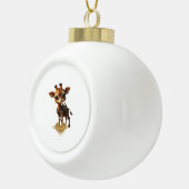 ベビーキリンinスチームパンク漫画スタイルクラシックT- セラミックボールオーナメント (右)