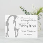 ベビーキリンmommy妊娠の発表 案内状 (スタンド正面)