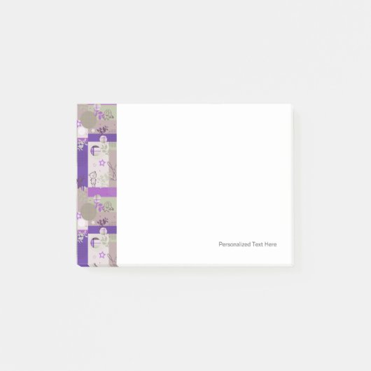 ベビーキルトのパターン ポストイット (正面)