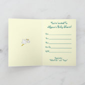 ベビーキルトシャワー招待状 招待状 (内部)