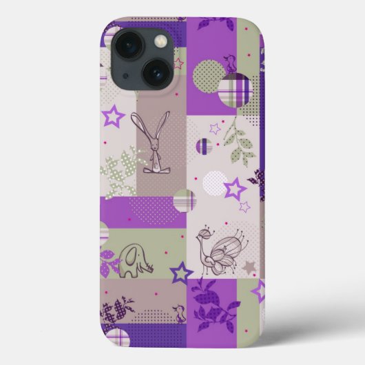 ベビーキルトパターン Case-Mate iPhoneケース (裏面)