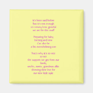 ベビーギフトありがとう マグネット