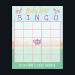 ベビーギフトビンゴかわいいユニコーン茶パーティーシャワー チラシ<br><div class="desc">これらの愛らしい"ベビーギフトビンゴ"赤ちゃんシャワーカードはあなたの紅茶パーティーに最適である。このお洒落デザインは、ボードの中央にピンクのユニコーン、星、紫色のティーポットのチャリオットを含む。[簡単テンプレート]フィールドを使用してカスタム文字を追加する。</div>