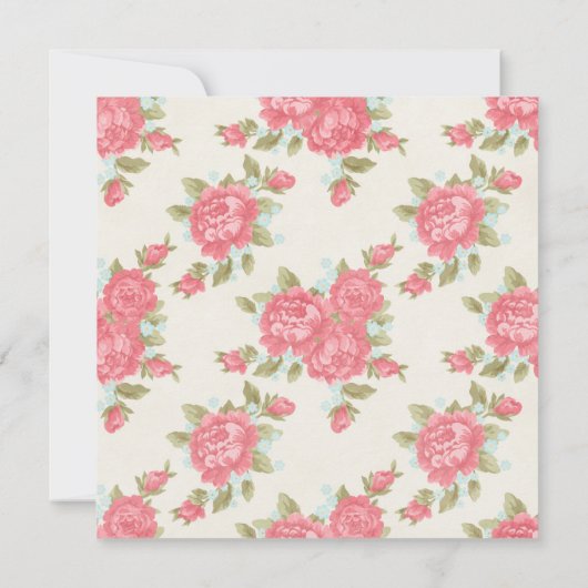 ベビーギフトビンゴ赤ちゃんシャワーゲームカード 招待状 (裏面)