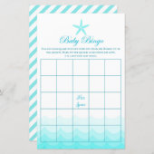 ベビーギフトビンゴ – ベビーシャワーゲーム (正面/裏面)