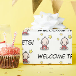 ベビーギフトラップ三つ子，ラッピング紙 ラッピングペーパー