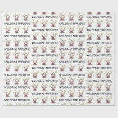 ベビーギフトラップ三つ子，ラッピング紙 ラッピングペーパー (フラット)