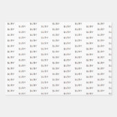 ベビーギフトラップ、また3つ子のための、ラップ紙 ラッピングペーパーシート (正面3)