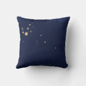 ベビーギフト眠っているteddyクマ誕生統計 クッション (裏面)