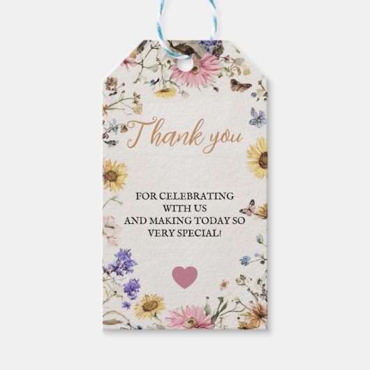 ベビーギフト開花ラベル ギフトタグ (正面)