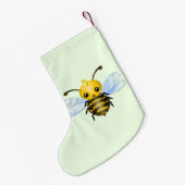 ベビークイーンビークリスマスストッキングあなたの色/文字 スモールクリスマスストッキング (裏面 (吊り時))