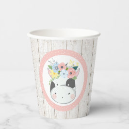ベビークウフローラクラウンパステルピンクファームバーンパーティー 紙コップ