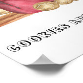 ベビークッキーとココアの外は寒い ポスター (角)