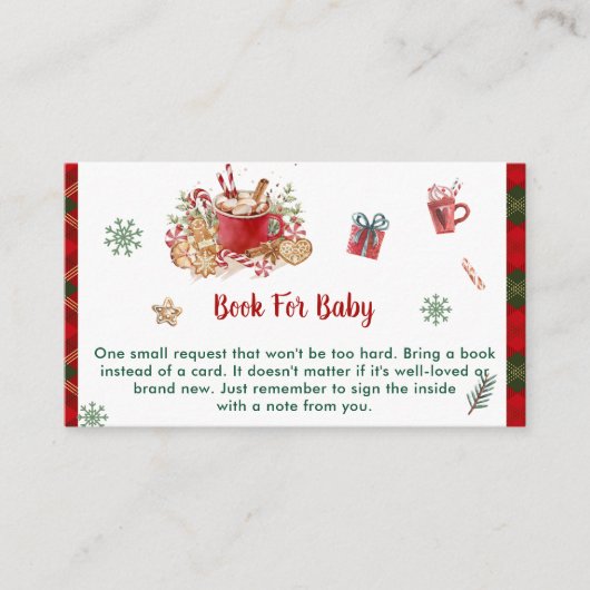 ベビークッキーの予約サンタパーティー エンクロージャーカード (正面)