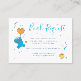 ベビークッキーモンスターブックリクエストの挿入 プレイスカード