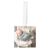 ベビークッキーモンスター |写真&名前 キューブオーナメント (正面)