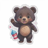 ベビークマとデザート シール (正面)