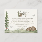 ベビークマ男女兼用ウッドランドシャワー エンクロージャーカード (正面)