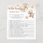 ベビークマ誰がママの赤最高のちゃんシャワーのゲームを知っている (正面)