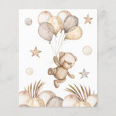 ベビークマ赤ちゃんシャワー推測ベビーフードカード (裏面)