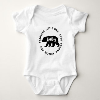 ベビークマ、家族Tシャツ ベビーボディスーツ