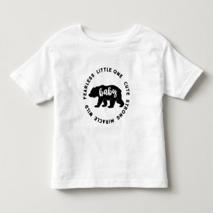 ベビークマ、幼児、家族Tシャツ トドラーTシャツ