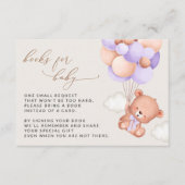 ベビークマ、紫風船、ベビー本 エンクロージャーカード (正面)