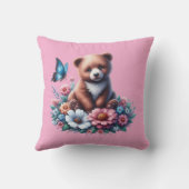 ベビークマ（花） クッション (裏面)