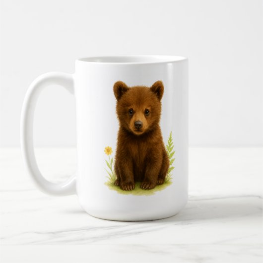 ベビークマCub in the Wilflowers コーヒーマグカップ (左)