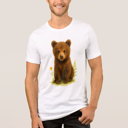 ベビークマCub in the Wilflowers トライブレンドＴシャツ (正面)