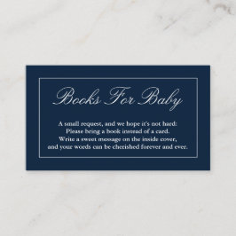 ベビークラシックのミニマリスト海軍ブルーブックス エンクロージャーカード