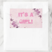 ベビークラシックラウンドステッカー 長方形シール (バッグ)