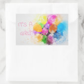 ベビークラシックラウンドステッカー 長方形シール (バッグ)