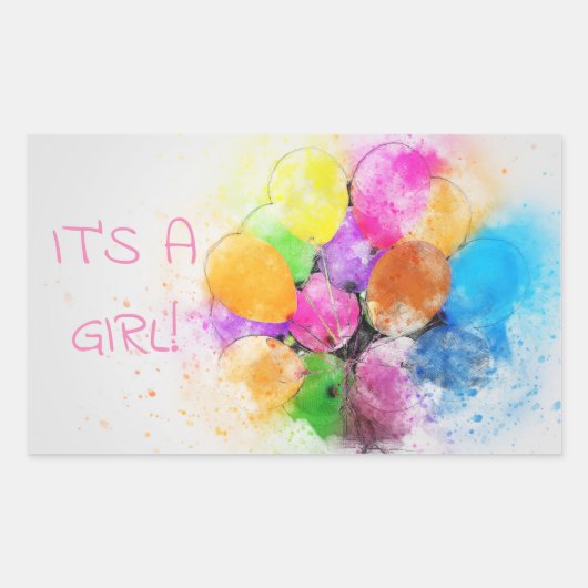 ベビークラシックラウンドステッカー 長方形シール (正面)