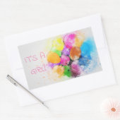 ベビークラシックラウンドステッカー 長方形シール (封筒)