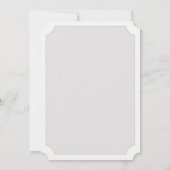 ベビークラシックヴィンテージ幼児用ベビーシャワー 招待状 (裏面)