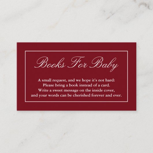 ベビークラシック用ミニマル赤本 エンクロージャーカード (正面)