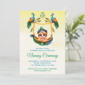 ベビークリシュナ命名南華蘭クレードル式 招待状 (スタンド正面)