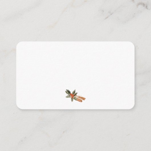 ベビークリスマスの本の外は冷たいベビー エンクロージャーカード (裏面)