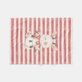 ベビークリスマスキャラクターフリースブランケット フリースブランケット (正面(横))